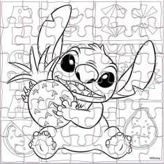 Luna: Stitch slagalica od 42 dijela za bojanje slika 3