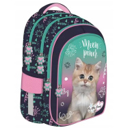 MLF Kitty Party školski ruksak s uzorkom mačića, 4 pretinca, BPL58 40x29x19 cm