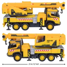 Majorette: Volvo kamion s dizalicom sa svjetlom i zvukom 22 cm - Simba Toys slika 4