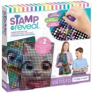 Make It Real: Pečat za točkice s naljepnicama, 2 komada, maca-mica i dino