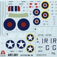 Maketa lovačkog aviona Italeri 1/72 Spitfire Mk. Vb slika 2