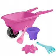 Mala pješčana kolica ružičaste boje s dodacima - Wader