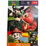 Mancs Őrjárat – Dino film, puzzle od 160 komada s posterom (UFT) - Trefl