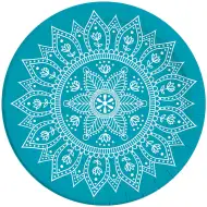 Mandala plavo-bijeli papirnati tanjur, set od 8 komada, 23 cm