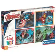Marvel: Osvetnici 4u1 Supercolor puzzle - Clementoni