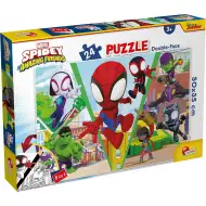 Marvel Spidey borba 2 u 1, puzzle od 24 dijelova i bojanka 50x35 cm - Lisciani
