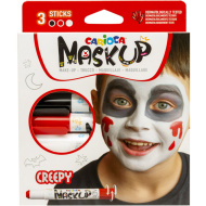Maskup: Halloween set za oslikavanje lica s tri boje - Carioca