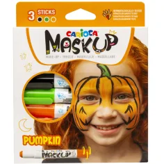 Maskup: Set za oslikavanje lica bundeve s 3 bojama - Carioca