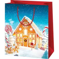 Medenjak kućica uzorak normalne veličine poklon torba 11x6x14cm