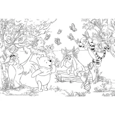 Medo Winnie 2 u 1 maxi slagalica od 24 dijela i bojanka 70x50 cm - Lisciani slika 2
