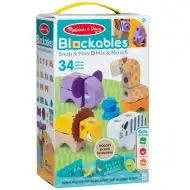 Melissa&amp;Doug: Blockables - Drveni set za igru sa safari životinjama - Spin Master