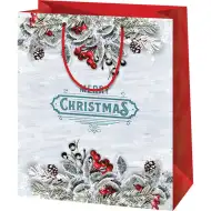 Merry Christmas srednje velika poklon torba 18x23x10cm
