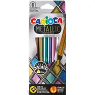 Metallic Maxi trokutasti set od 6 bojica - Carioca