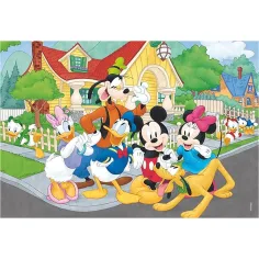 Mickey Mouse 2 u 1 2x12 maxi puzzle i bojanka - Lisciani slika 2