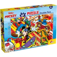 Mickey Mouse 2 u 1 puzzle od 60 dijelova i bojanka 50x35 cm - Lisciani