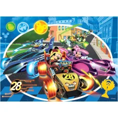 Mickey Mouse 2 u 1 puzzle sa 24 dijela i bojanka 50x35 cm - Lisciani slika 3