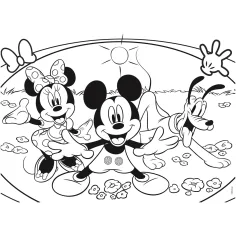 Mickey Mouse 2 u 1, slagalica od 48 dijelova i bojanka 35x25 cm – Lisciani slika 3