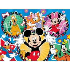 Mickey Mouse i prijatelji 2 u 1 24-dijelni Eco mini puzzle i bojanka 35x25cm - Lisciani slika 3