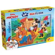 Mickey i prijatelji 2 u 1 puzzle od 108 dijelova i bojanka 70x50cm - Lisciani