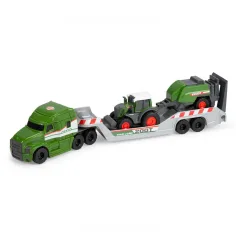 Mikro kamion za prijevoz s Fendt traktorom i balirkom - Dickie Toys slika 2
