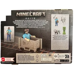 Minecraft Film - Steve i rudarski vagon komplet za igru - Mattel slika 6