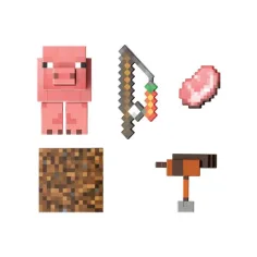 Minecraft: Diamond Level – figura svinje – Mattel slika 2
