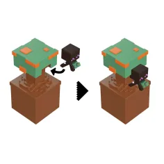 Minecraft Reveal minifigura u kutiji za pohranu - Azaleja - Mattel slika 2