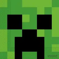 Minecraft papirnati set – 2-slojni, 33x33 cm, 20 komada