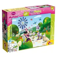 Minnie Mouse 2 u 1 maxi puzzle od 150 dijelova i bojanka 70x50 cm - Lisciani