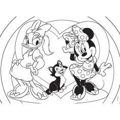 Minnie Mouse 2 u 1, puzzle od 108 dijelova i bojanka 70x50 cm - Lisciani slika 2