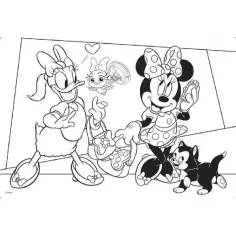 Minnie Mouse 2 u 1 maxi puzzle 2x24 komada i bojanka 50x35 cm - Lisciani slika 3