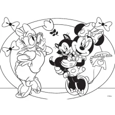 Minnie miš 2 u 1 maxi slagalica s 24 dijela i bojanka 70x50 cm - Lisciani slika 2