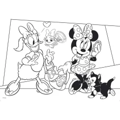 Minnie miš 2 u 1, slagalica od 108 dijelova i bojanka 50x35 cm - Lisciani slika 3