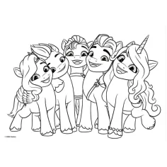 Moj mali poni kreativna bojanka s naljepnicama i šablonama u više varijanti slika 4