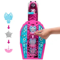 Monster High: Tajne užasno dobrih prijatelja – Strašna istraga Tajne Hauntlywooda Catty Noir lutka - Mattel slika 5