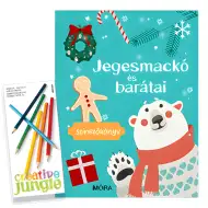 Móra: Knjiga bojanki Ledeni medvjed i prijatelji s obojenim olovkama