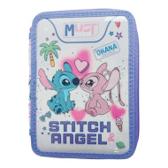 Must: Disney Stitch &amp; Angel dvokatna punjena pernica 15x5x21 cm