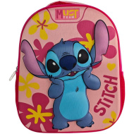 Must: zaobljeni vrtićki ruksak Stitch s 3D uzorkom 26x10x32 cm