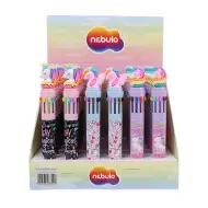 Nebulo: 10 boja kemijska olovka s dizajnom jednoroga, različite vrste, 1 komad