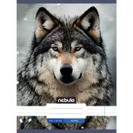 Nebulo: Bilježnica s linijama s uzorkom vuka 81-32 A/4