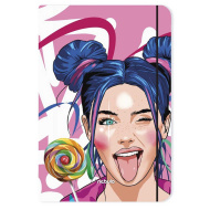 Nebulo: Candy Girl mapa s gumicom veličine A4