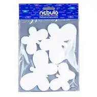 Nebulo: Dekoracija leptira od polistirena, set od 4 komada