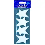 Nebulo: Dekorativne zvijezde od stiropora, set od 4 komada