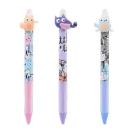 Nebulo: Gel olovka na pritisak koja se može brisati, smiješne mačke, razne vrste, 1 komad