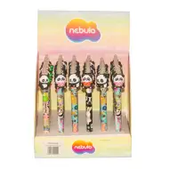 Nebulo: Gel olovka s pandama, s gumicom za brisanje, različite vrste, 1 komad