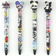 Nebulo: Gel olovka s pritiskivačem i brisačem s uzorkom pande, više vrsta, 1 komad