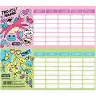 Nebulo: Girl Power jednostrani, dvostrani mini raspored sati