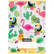 Nebulo: Glatka bilježnica s ušivenim hrptom, uzorak tukan, 20-32 A/5