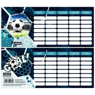 Nebulo: Goal mini raspored sati na jednom listu, obostrano