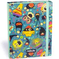 Nebulo: Kutija za bilježnicu, A5 veličine, s uzorkom smiješnih čudovišta